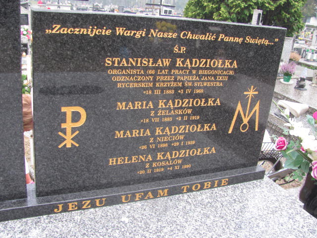 Kunegunda Kądziołka 1914 Nowy Sącz Biegonice - Grobonet - Wyszukiwarka osób pochowanych