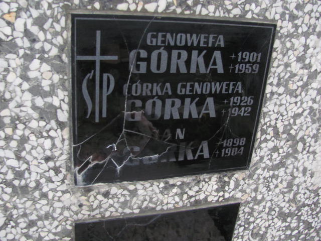 Genowefa Górka 1926 Nowy Sącz Biegonice - Grobonet - Wyszukiwarka osób pochowanych