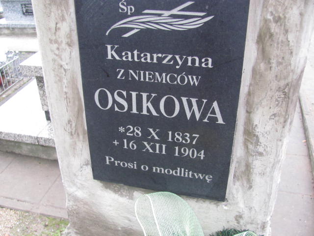 Katarzyna Osikowa 1837 Nowy Sącz Biegonice - Grobonet - Wyszukiwarka osób pochowanych