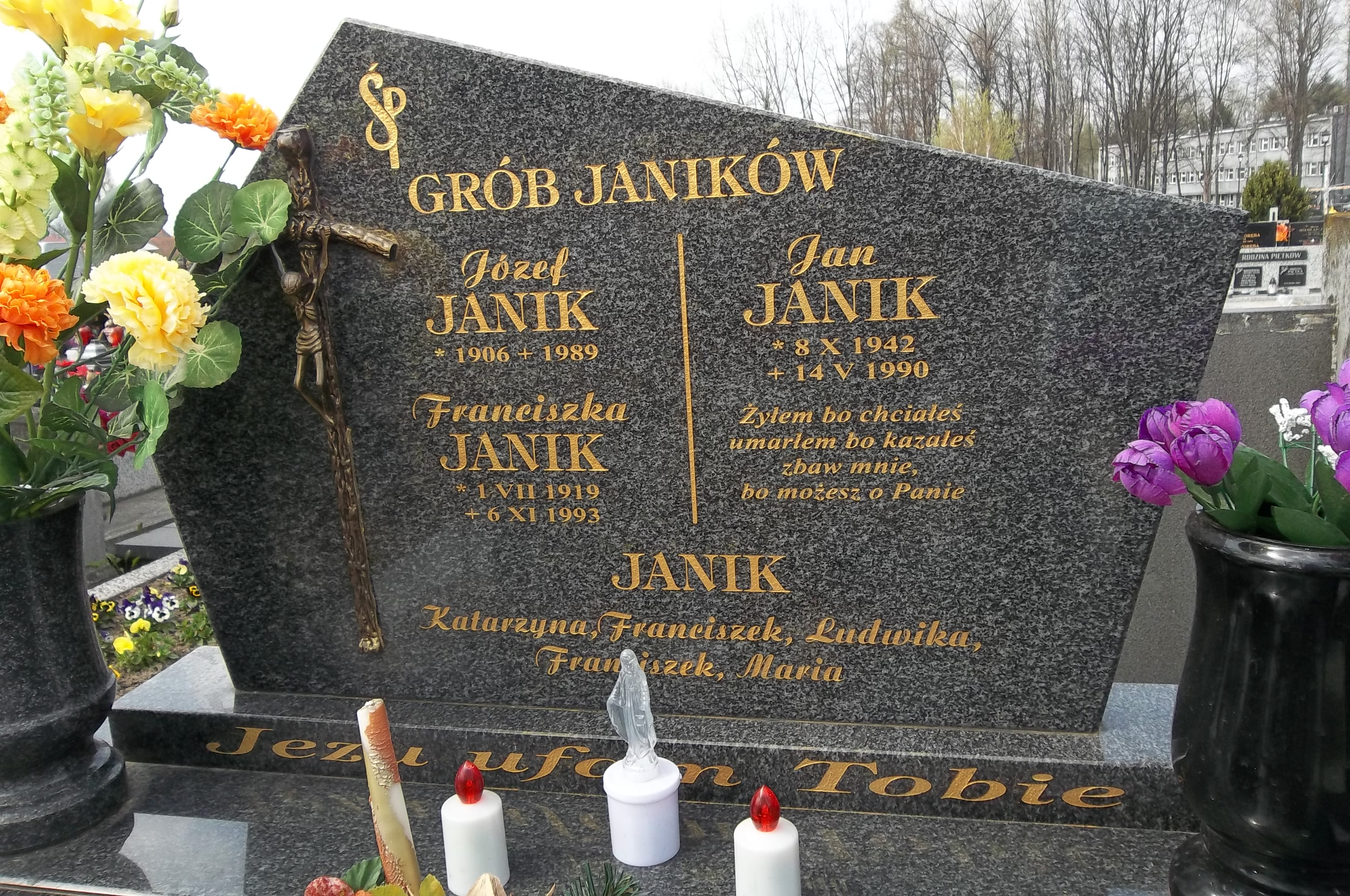 Jan Janik 1942 Nowy Sącz Biegonice - Grobonet - Wyszukiwarka osób pochowanych