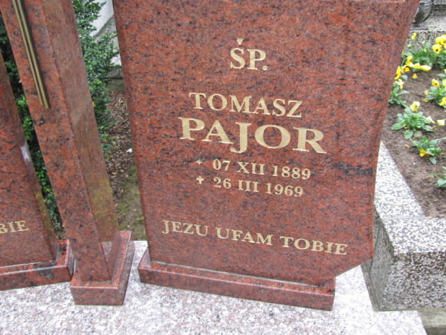 Tomasz Pajor 1889 Nowy Sącz Biegonice - Grobonet - Wyszukiwarka osób pochowanych