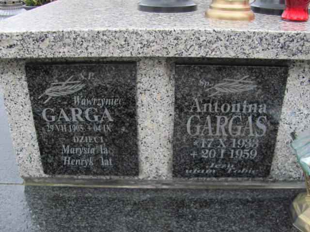Henryk Gargas 1938 Nowy Sącz Biegonice - Grobonet - Wyszukiwarka osób pochowanych