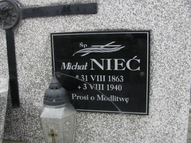 Michał Nieć 1863 Nowy Sącz Biegonice - Grobonet - Wyszukiwarka osób pochowanych