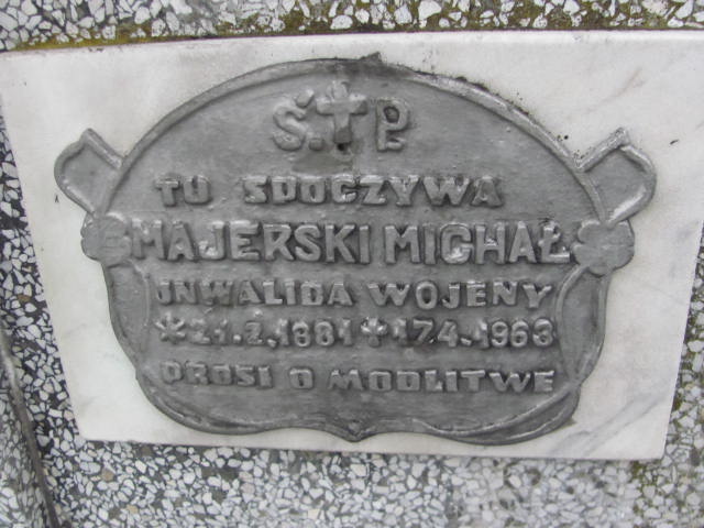 Michał Majerski 1884 Nowy Sącz Biegonice - Grobonet - Wyszukiwarka osób pochowanych