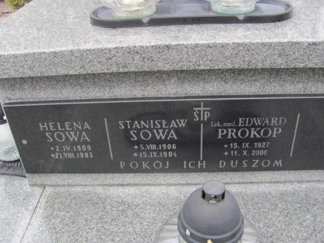 Helena Sowa 1909 Nowy Sącz Biegonice - Grobonet - Wyszukiwarka osób pochowanych